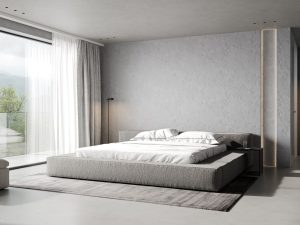 Luxurious Modern Light Grey & White Bedroom. | Featured image for Wenatex’s Silver Bedding Blog.