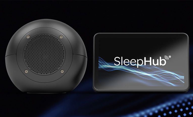 The SleepHub Device - speaker and screen.